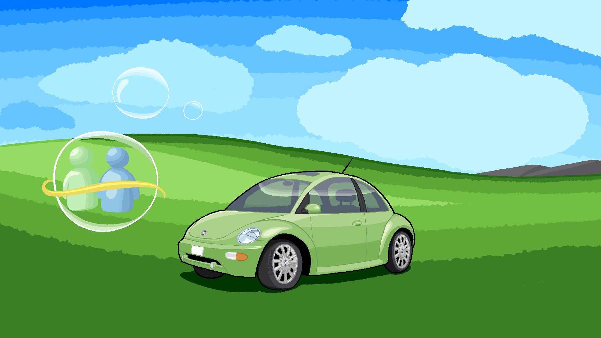 frutiger aero beetle